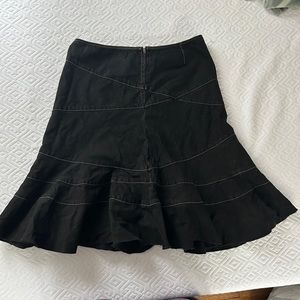 DKNY vintage denim black midi skirt